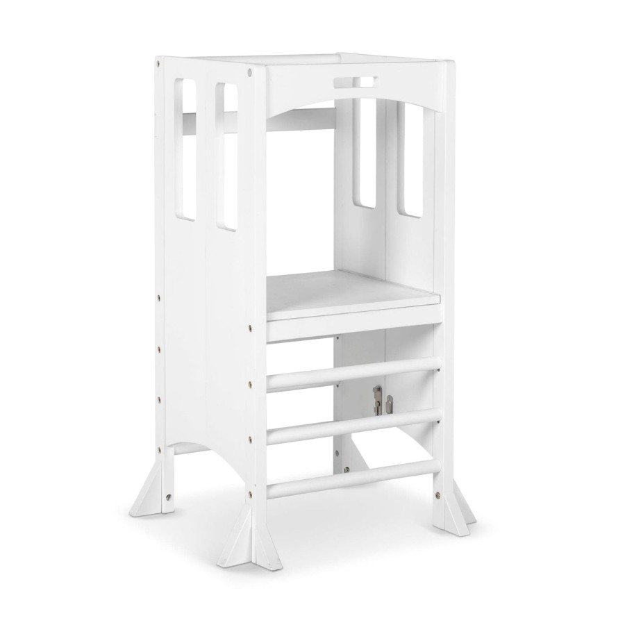 Learning Towers My Happy Helpers | Adjustable Bi-Fold Tower - White