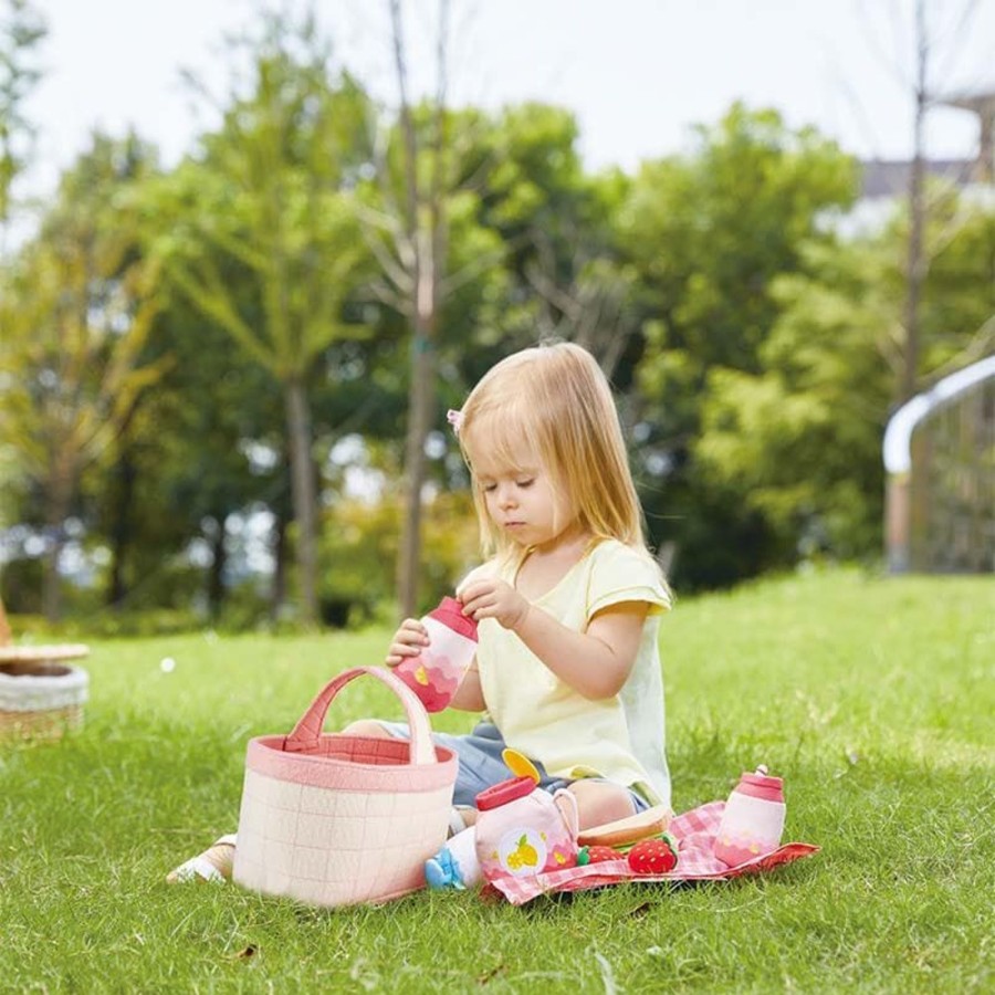 Kids Toys Hape Play Food Sets | Toddler Picnic Basket