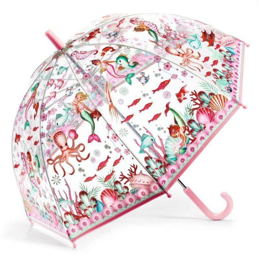 Kids Toys Djeco Kids Umbrellas | Mermaid Pvc Child Umbrella