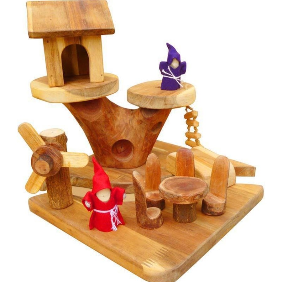 Kids Toys Qtoys Small World Play | Mini Gnome House