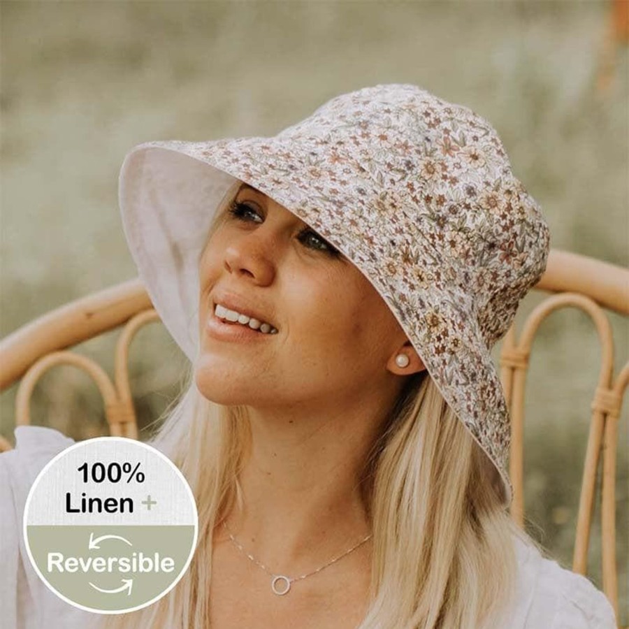 Kids Toys Bedhead Hats Outdoor Toys | Ladies Reversible Sun Hat - Winnie/Blanc