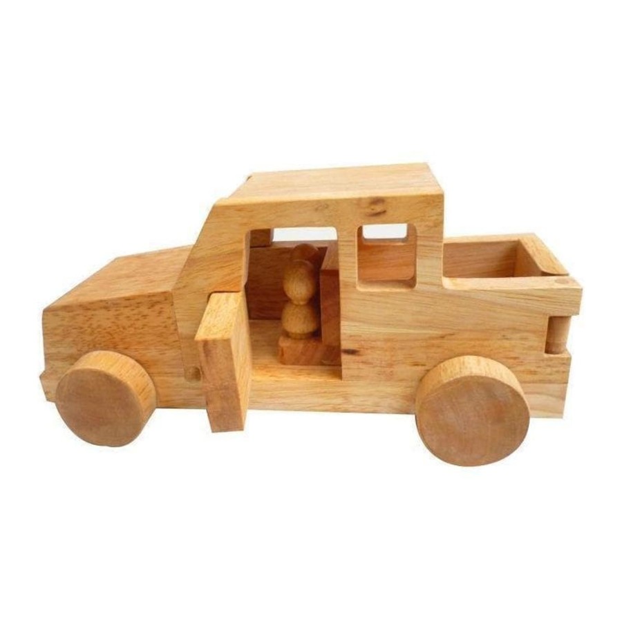 Kids Toys Qtoys Wooden Toy Cars | Wooden Safari Jeep