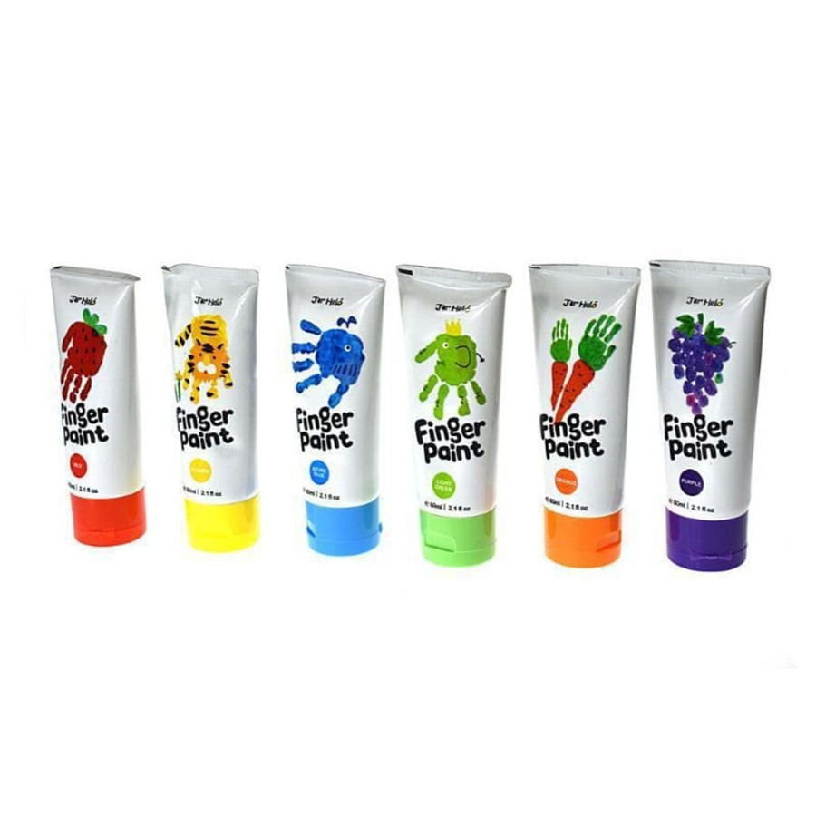 Kids Toys JarMelo | Finger Paint 6 Colour Set