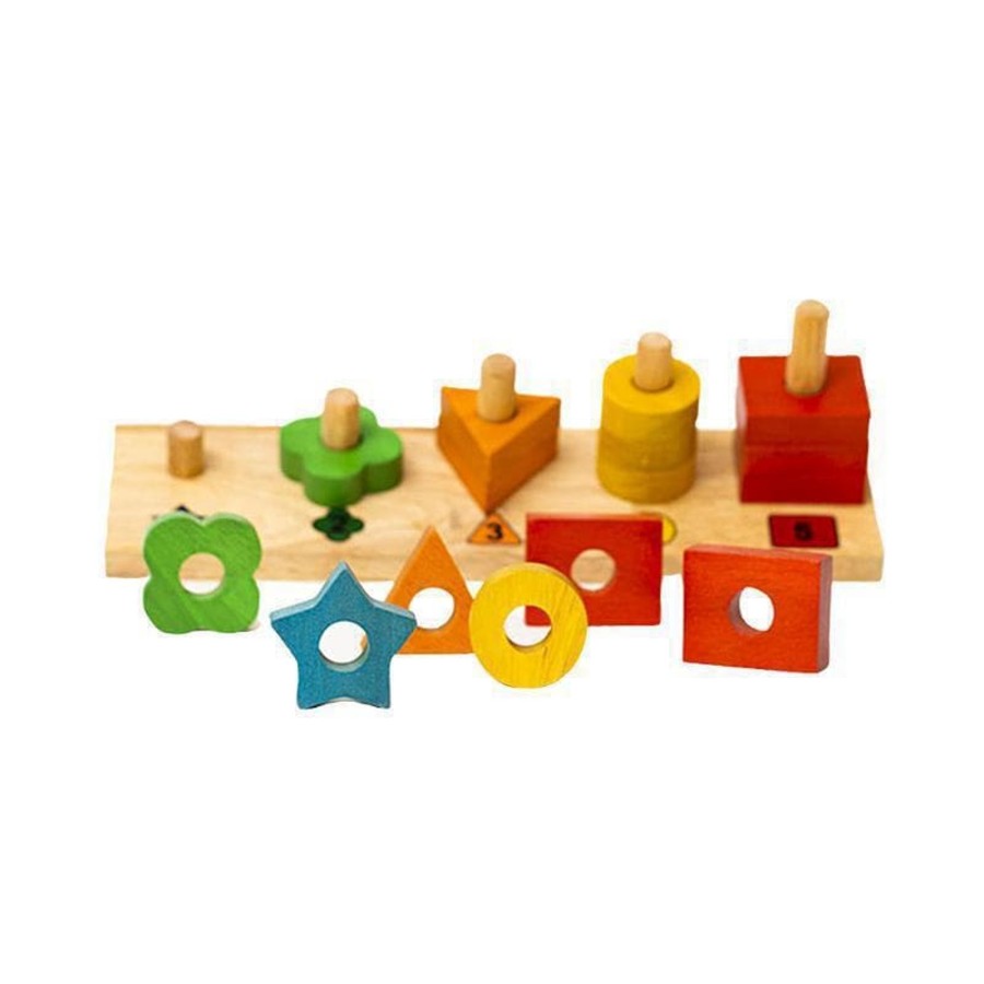 Kids Toys Qtoys Wooden Puzzles | Counting Stair