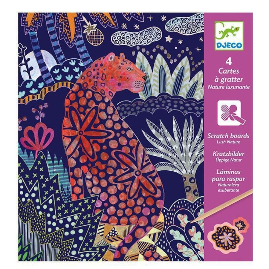 Kids Toys Djeco Craft Kits | Lush Nature Scratch Cards