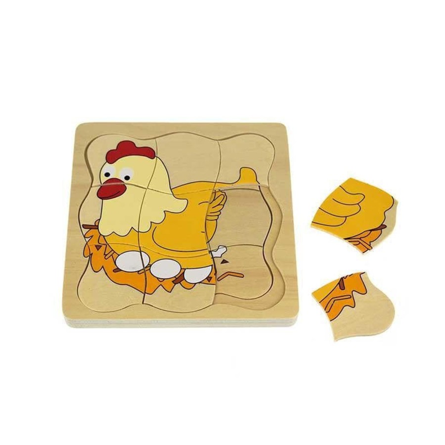 Kids Toys Kaper Kidz Wooden Toys | Chicken Life Cycle 4 Layers