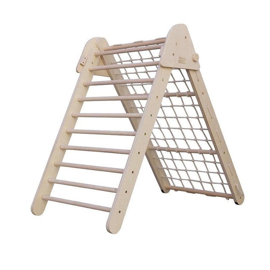 Kids Toys My Happy Helpers | Mezzo Folding Scramble Climbing Frame - Varnished