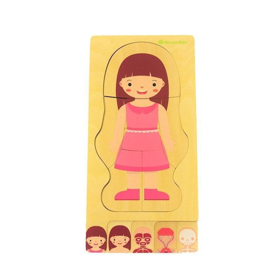 Kids Toys Goryeo baby Wooden Puzzles | Girl Body Puzzle