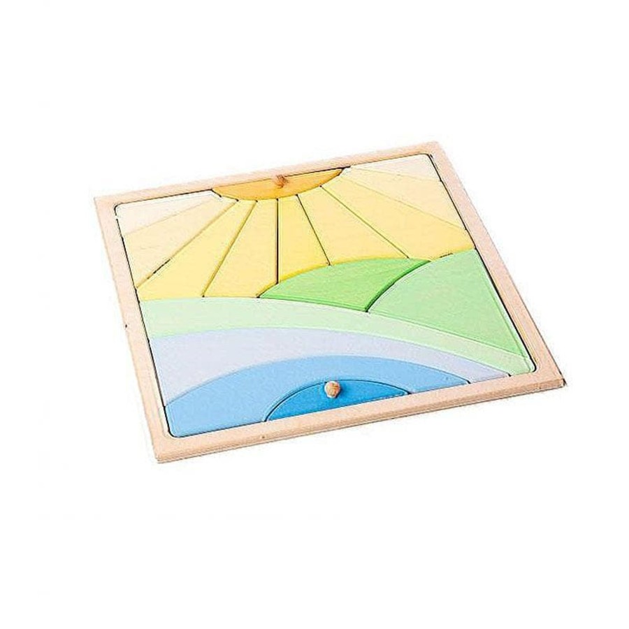 Kids Toys Playful Wood Wooden Puzzles | Wooden Puzzle - Sun