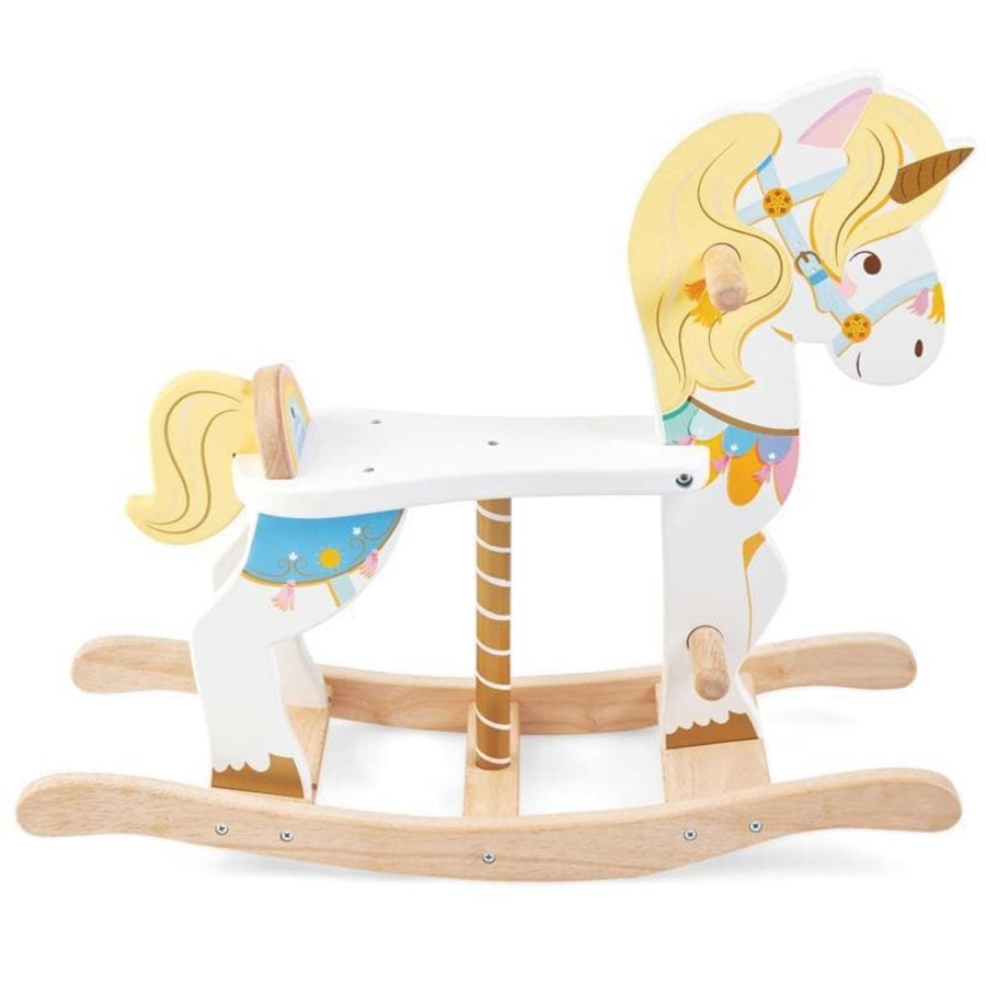 Babies & Toddlers Le Toy Van Wooden Rockers | Petilou Rocking Unicorn Carousel