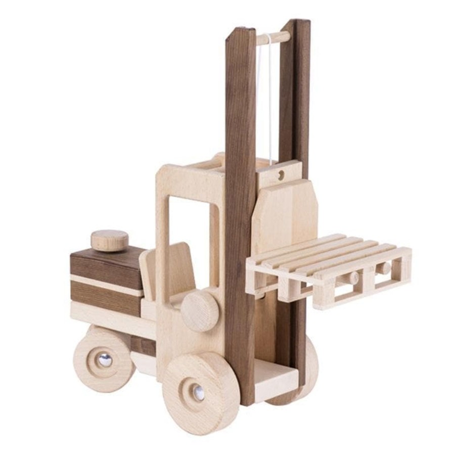 Kids Toys GOKI Toy Trucks | Forklift Truck - Nature