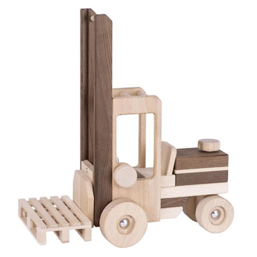 Kids Toys GOKI Toy Trucks | Forklift Truck - Nature