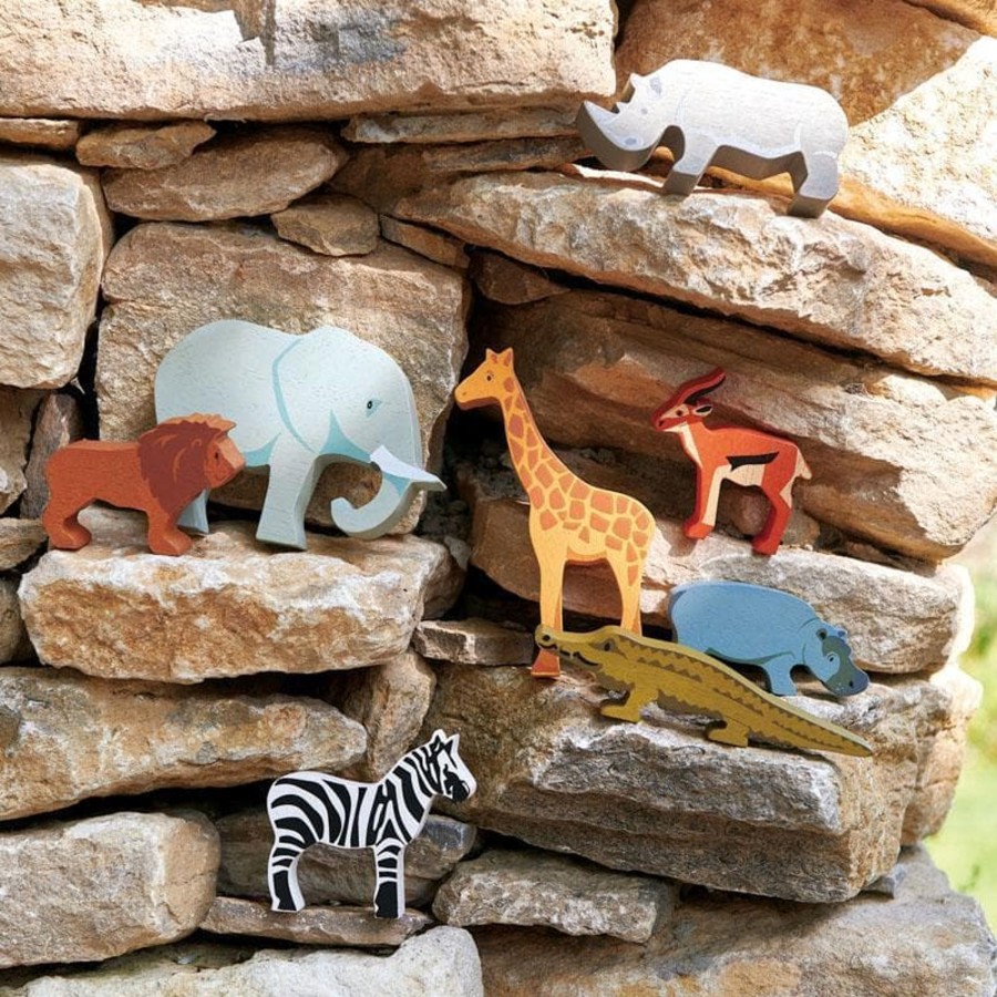 Kids Toys Tender Leaf Toys Animal Figurines | Giraffe Wooden Animal