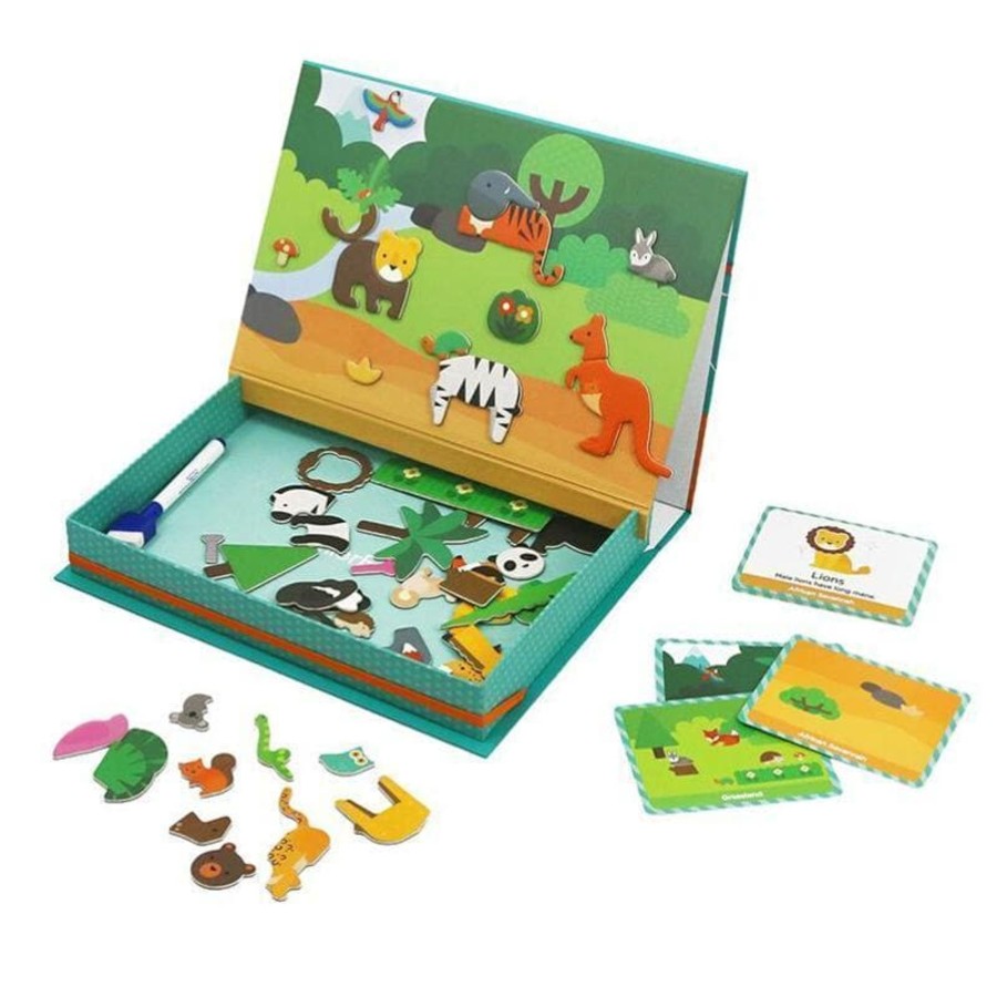 Kids Toys mierEdu Magnetic Play Sets | Mier Edu Magnetic Art Case - Animal World