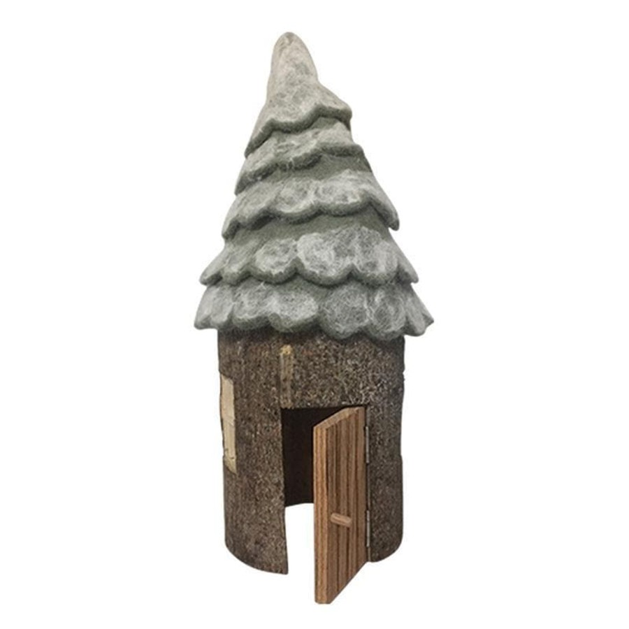 Kids Toys Papoose Steiner/Waldorf Inspired | Winter Fairy House With Snowy Roof