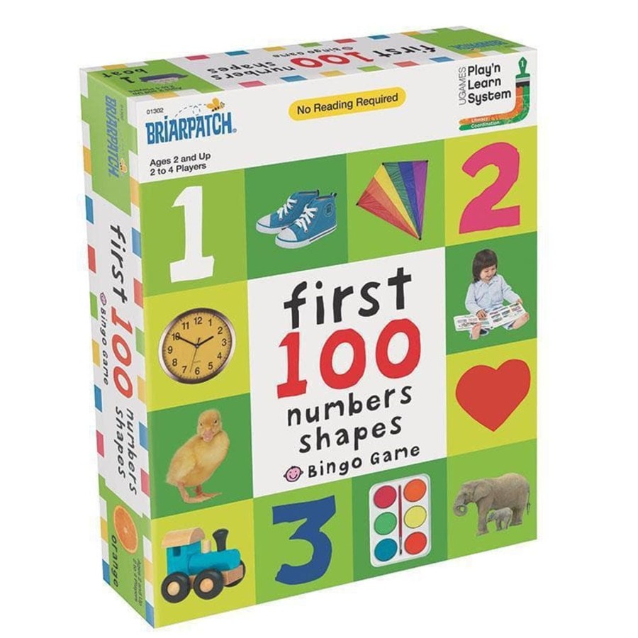 Kids Toys Briarpatch Flashcards | First 100 Numbers And Shapes - Bingo Game