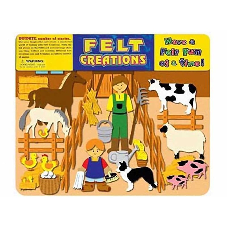 Kids Toys Felt Creations Farm Animals | Barn - Story Board