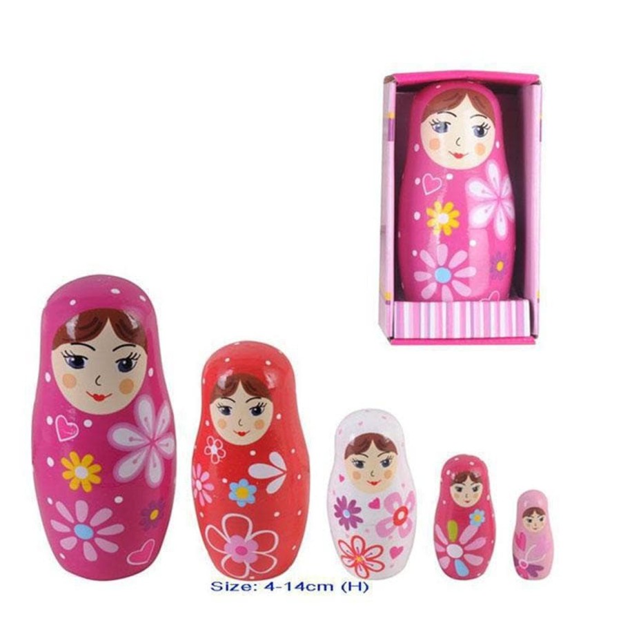 Babies & Toddlers Fun Factory Stacking Toys | Nesting Dolls - Baboushka - 5Pc