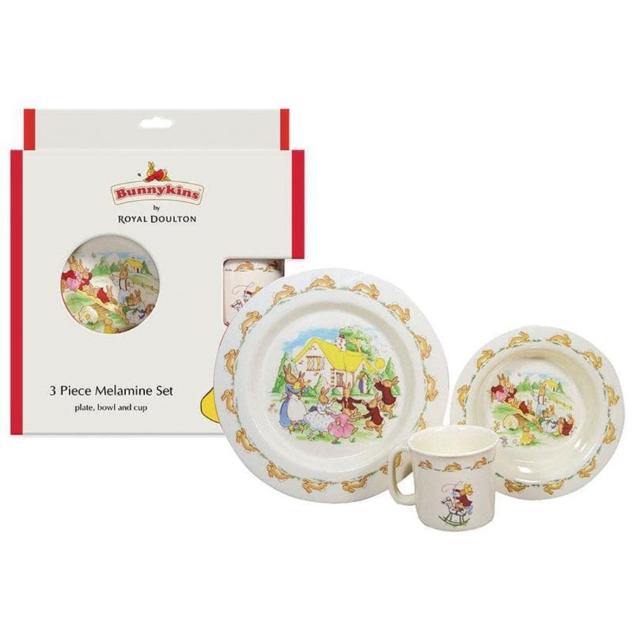 Kids Toys Bunnykins Wooden Food Sets | Bunnykins 3Pc Dinner Set