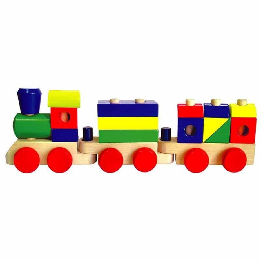 Kids Toys FUN FACTORY Wooden Train Sets | Stacking Train