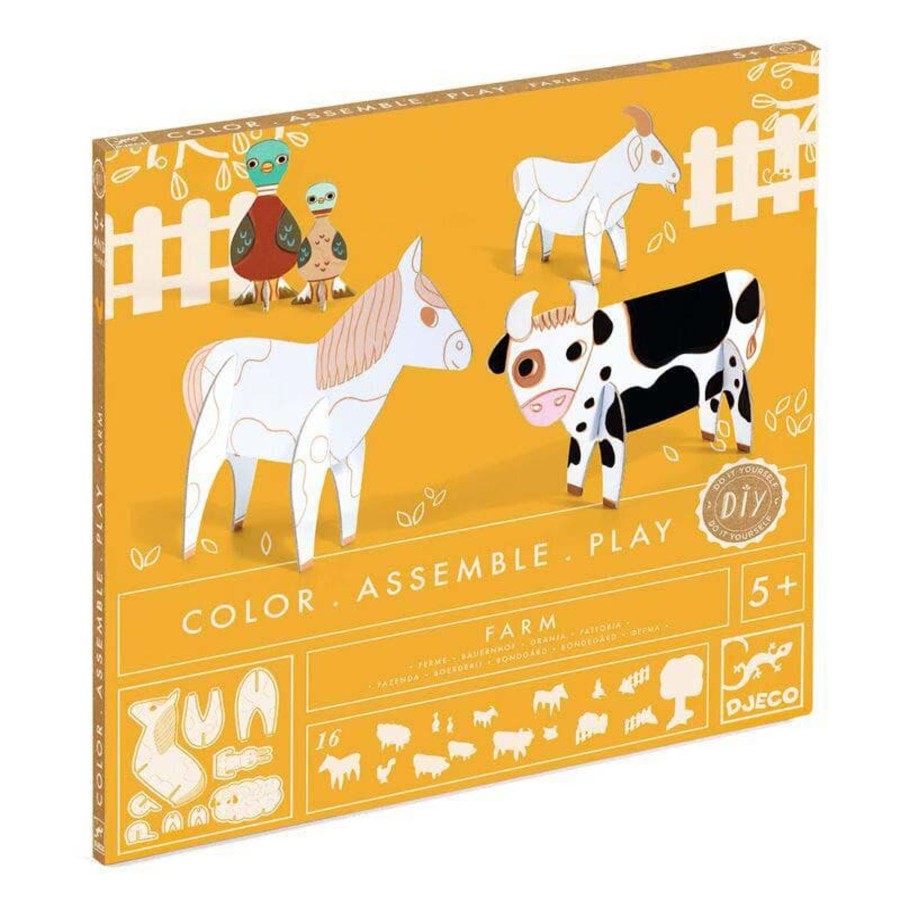 Kids Toys Djeco Farm Animals | Cut Out Farm