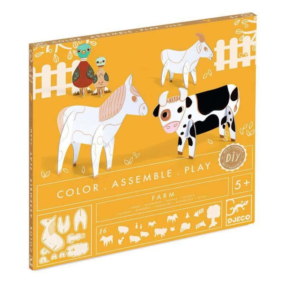 Kids Toys Djeco Craft Kits | Cut Out Farm