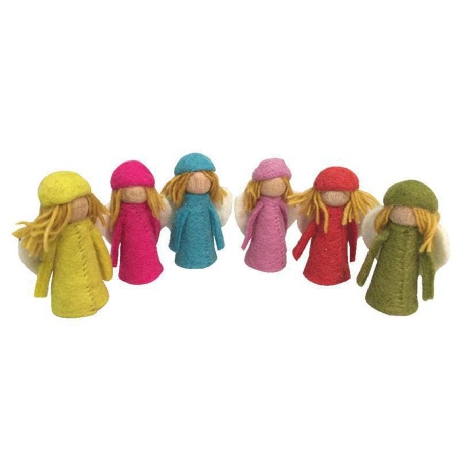 Kids Toys Papoose Small World Play | Bright Elves - 6Pc