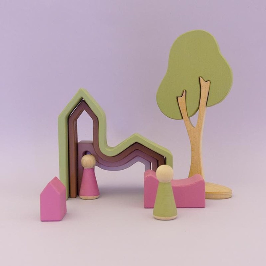 Kids Toys Euca Building Playscapes | Forest Stacking Home