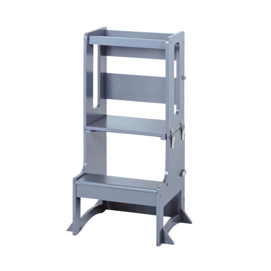 Learning Towers My Happy Helpers | Tavolo Ii Convertible Tower - Grey