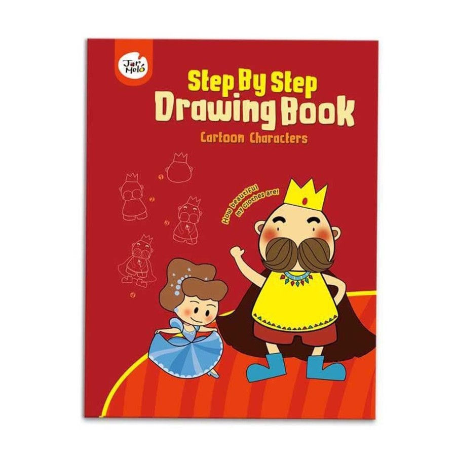 Kids Toys JarMelo Colour & Paint | Drawing Book - Cartoon Characters (Step By Step)