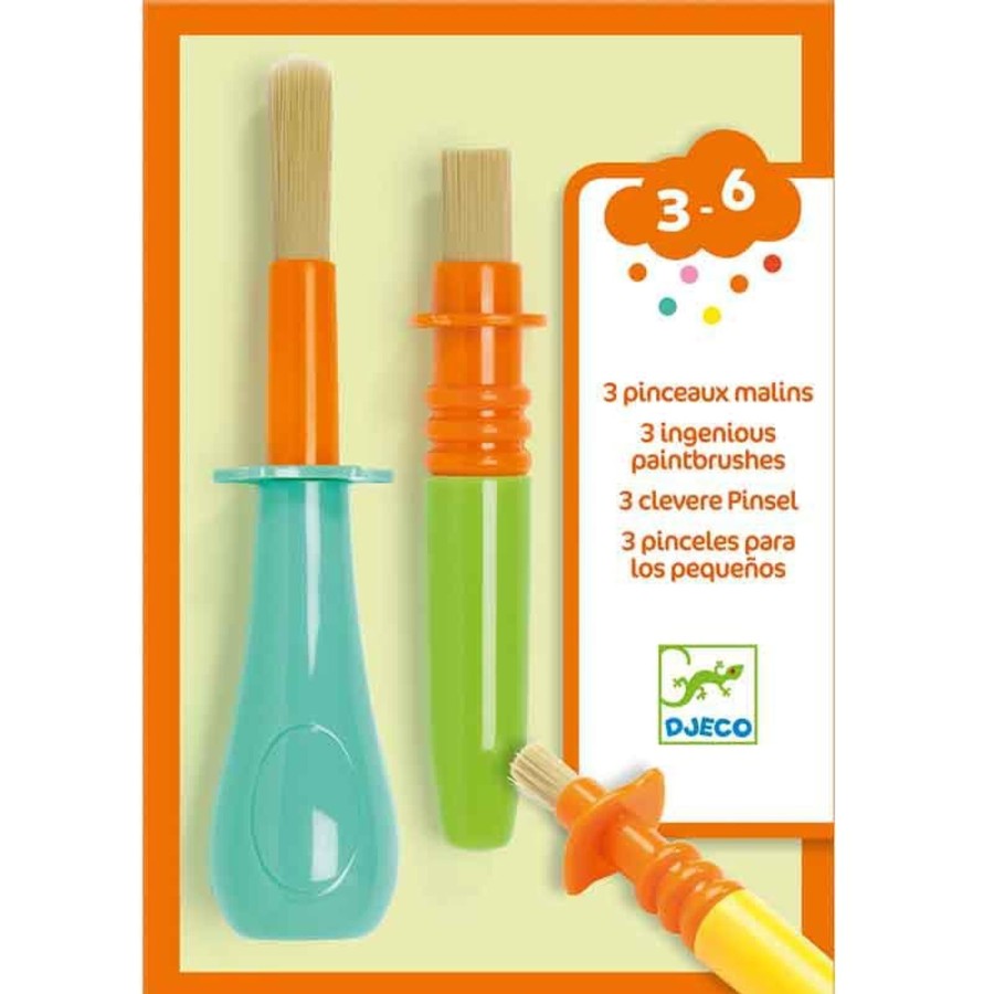 Kids Toys Djeco Colour & Paint | 3 Ingenious Paintbrushes