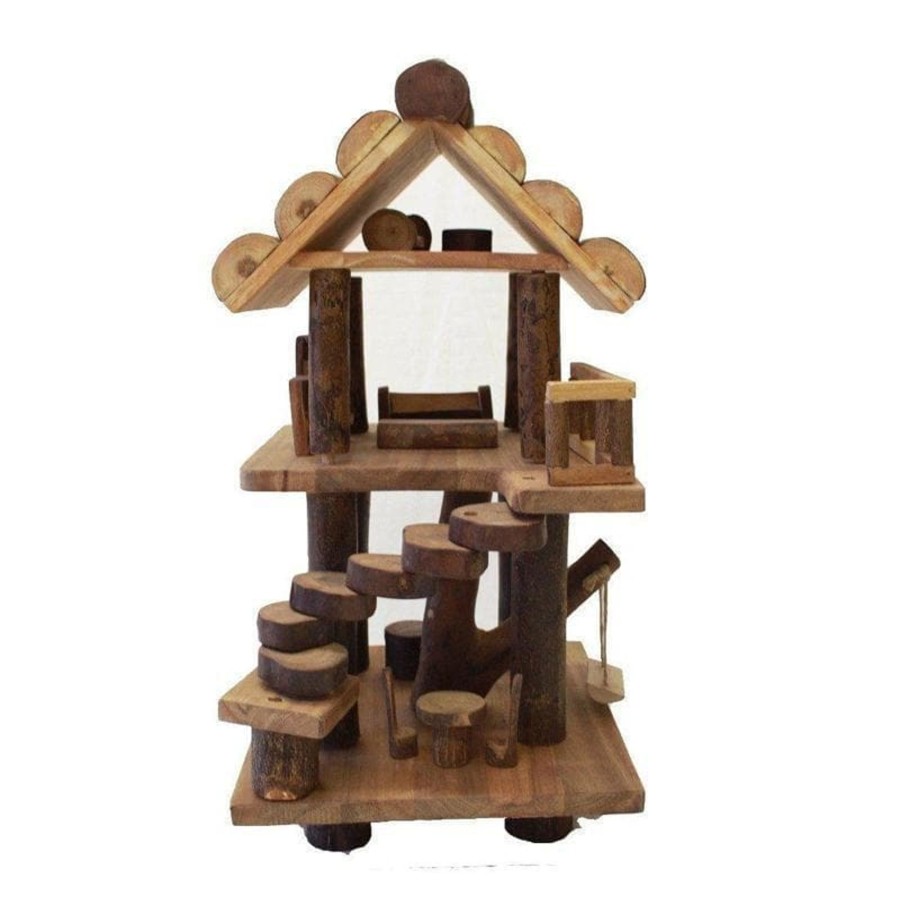 Kids Toys Qtoys Treehouse Toys | Cottage Wooden Doll House