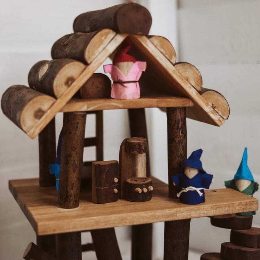 Kids Toys Qtoys Treehouse Toys | Cottage Wooden Doll House