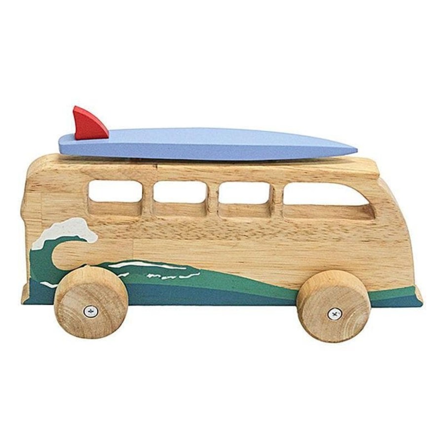 Kids Toys Qtoys Wooden Toy Cars | Wooden Surfing Van