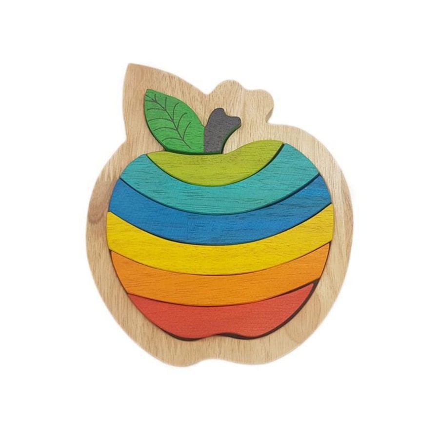 Kids Toys Qtoys Wooden Toys | Delicious Apple Puzzle