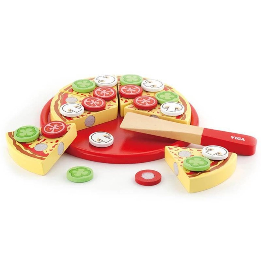 Kids Toys Viga Toys Play Food Sets | Wooden Pizza (20Cm)