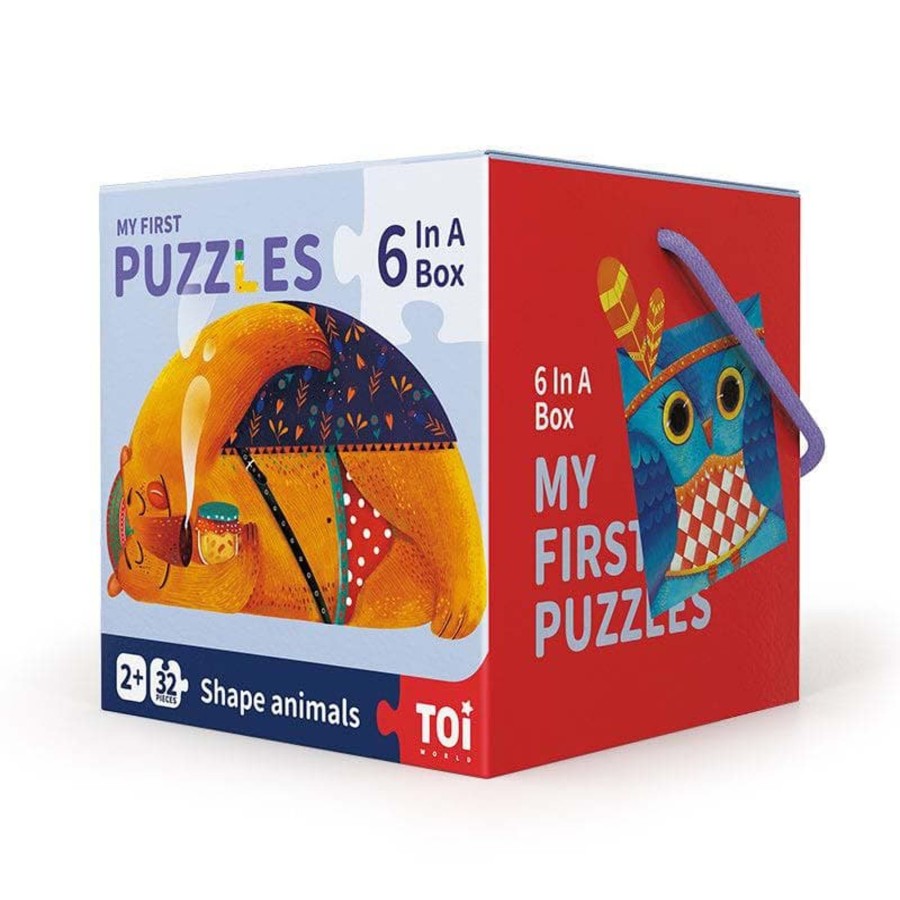 Kids Toys Toi World Jigsaws | My First Puzzles - Shape Animals