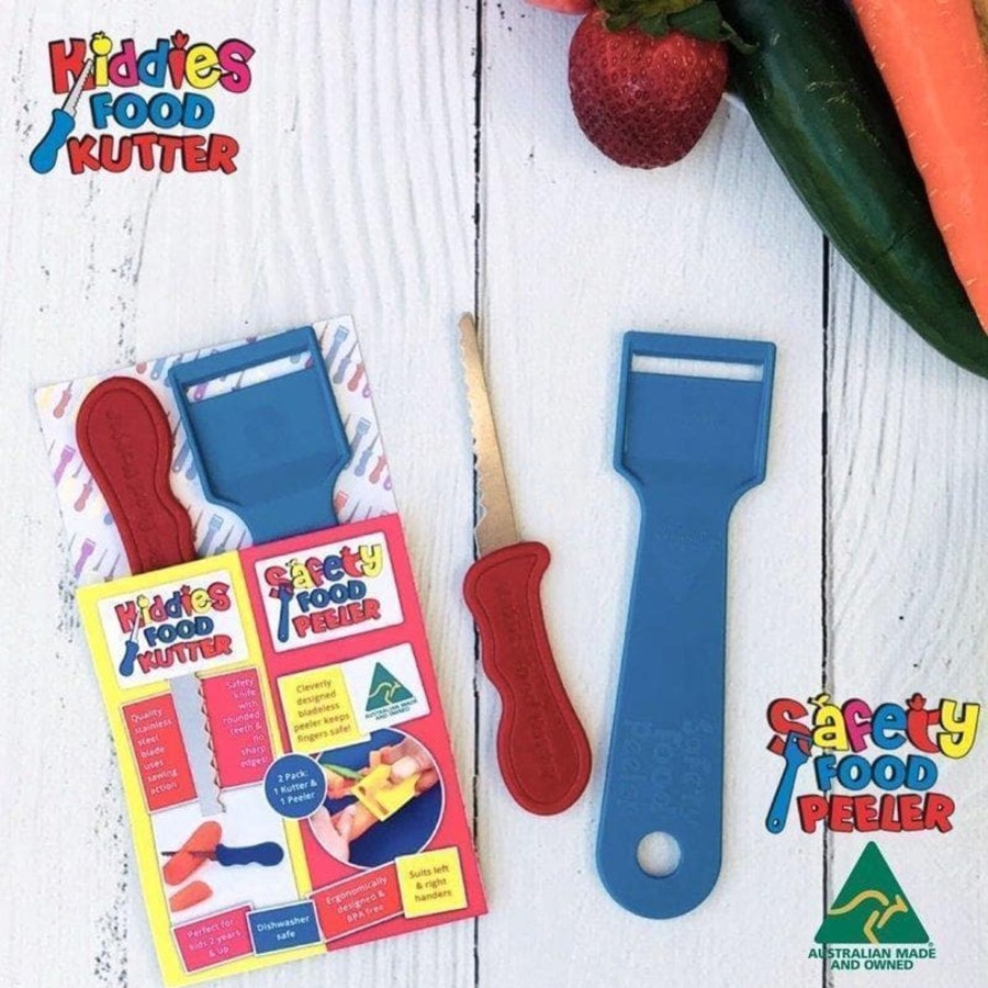 Kids Toys Kiddies Food Kutter Safety Knives | Kiddies Kutter And Safety Food Peeler Twin Pack