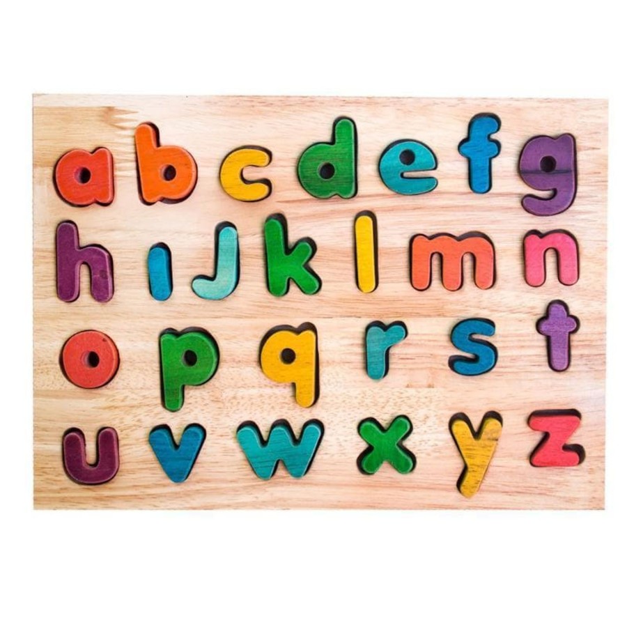 Kids Toys Qtoys Wooden Puzzles | Lower Case Letter Puzzle