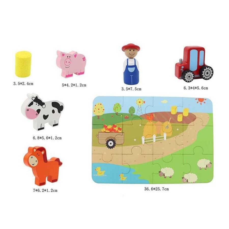 Kids Toys Kaper Kidz Farm Animals | Farm Playset In Tin Case