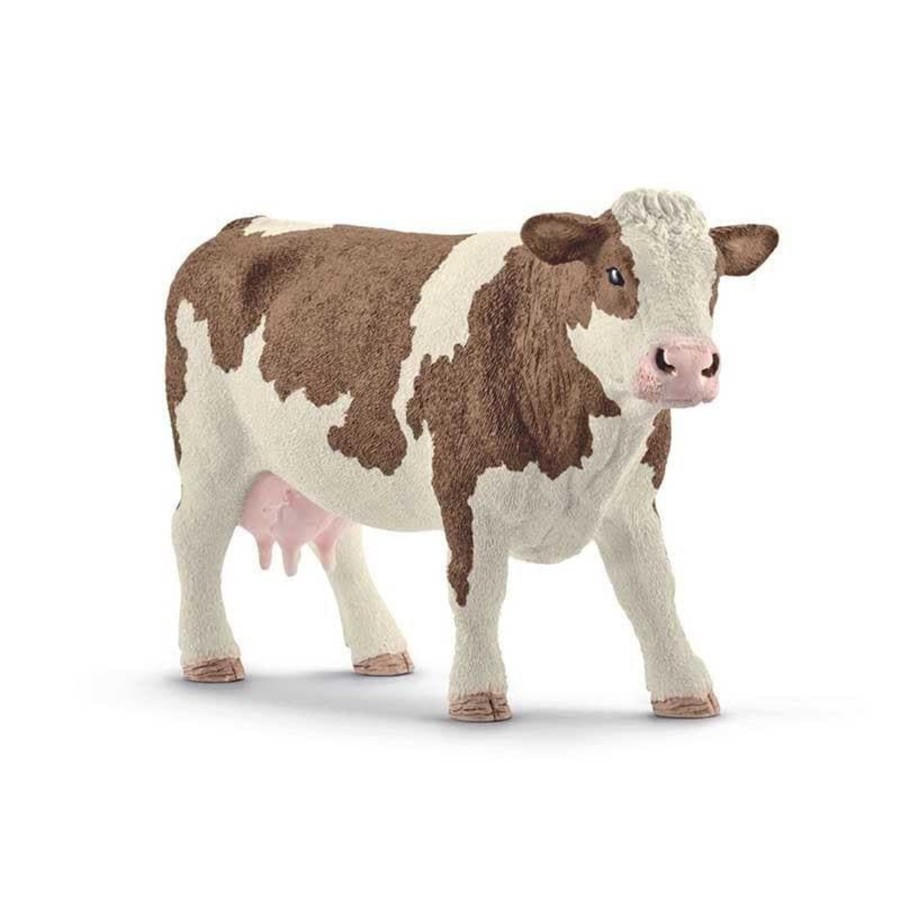 Kids Toys Schleich Wooden Animals | Simmental Cow