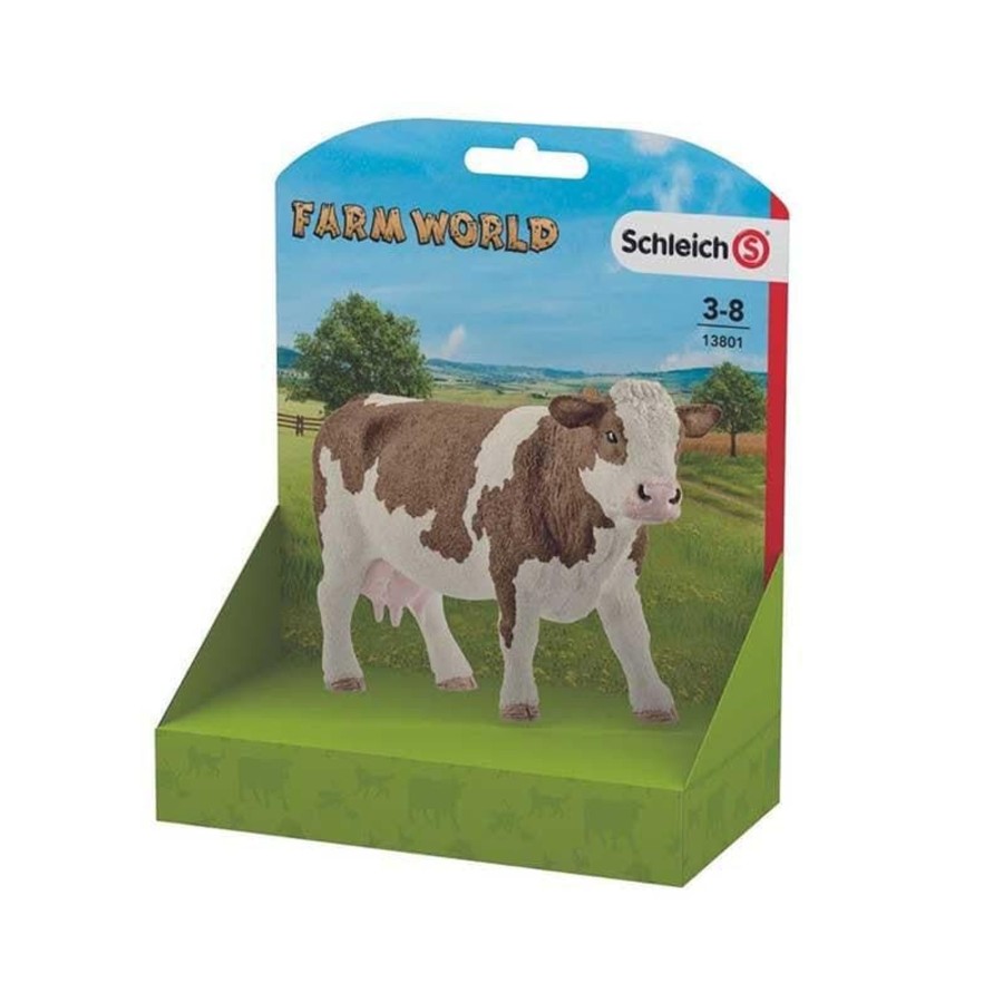 Kids Toys Schleich Wooden Animals | Simmental Cow