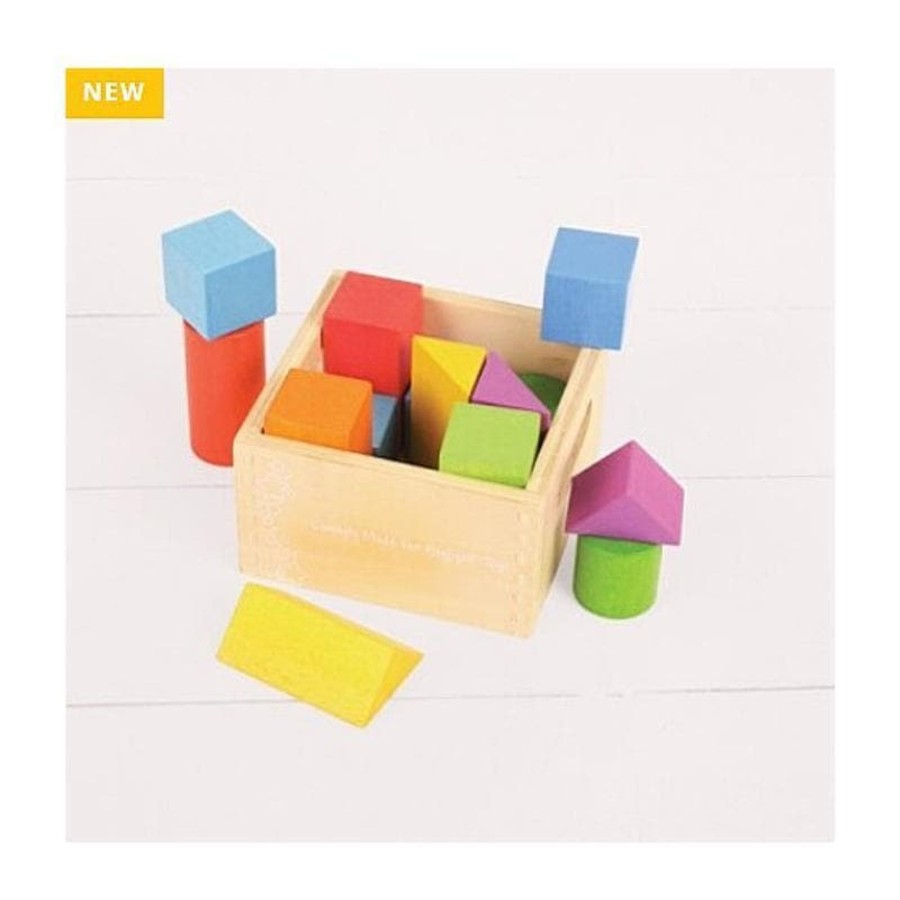 Kids Toys Bigjigs Wooden Toys | First Building Blocks