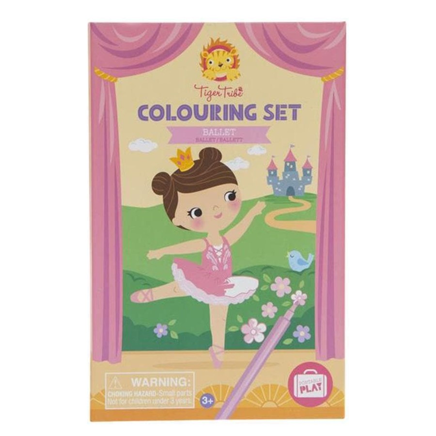 Kids Toys Tiger Tribe Colour & Paint | Colouring Set - Ballet