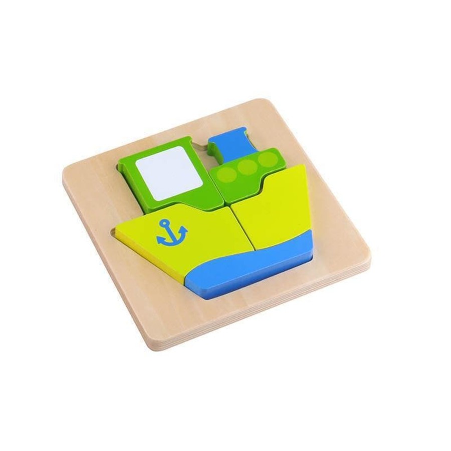 Kids Toys Tooky Toys Wooden Puzzles | Mini Puzzle - Ship