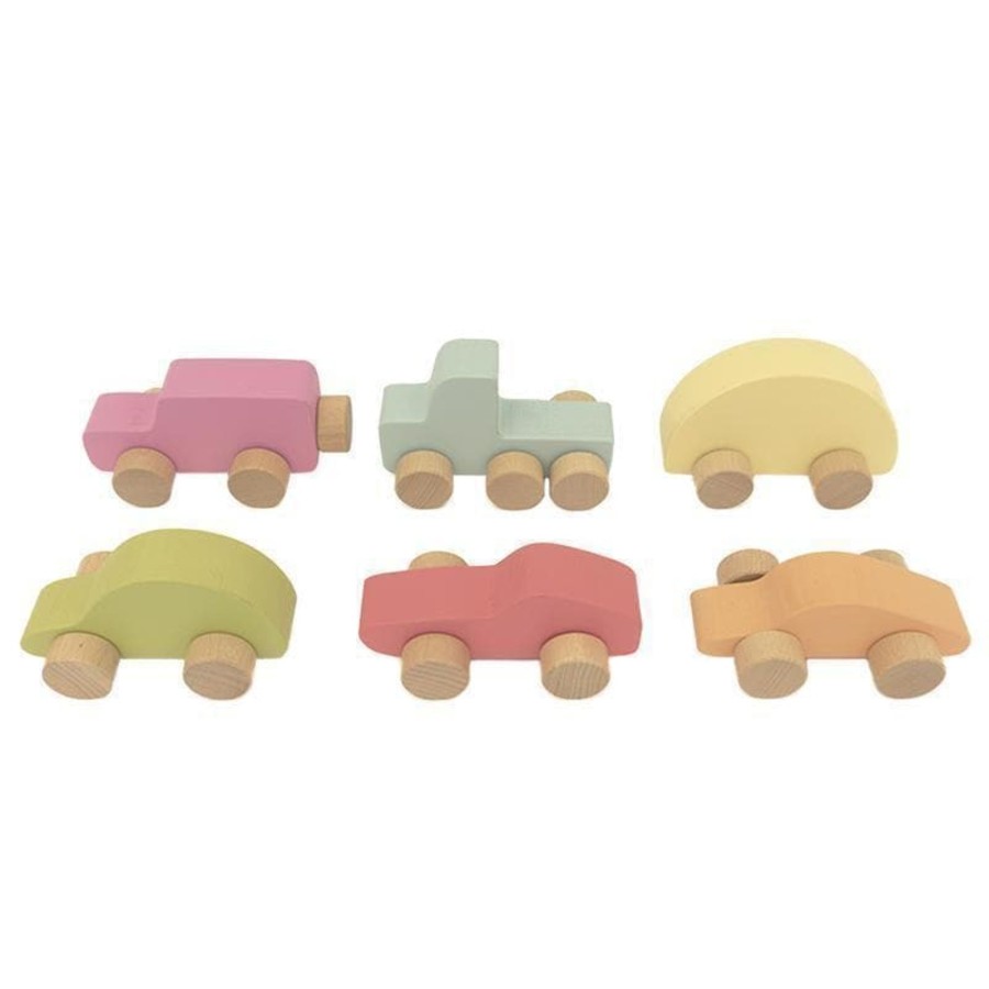 Kids Toys Euca Steiner/Waldorf Inspired | Rainbow Car Set