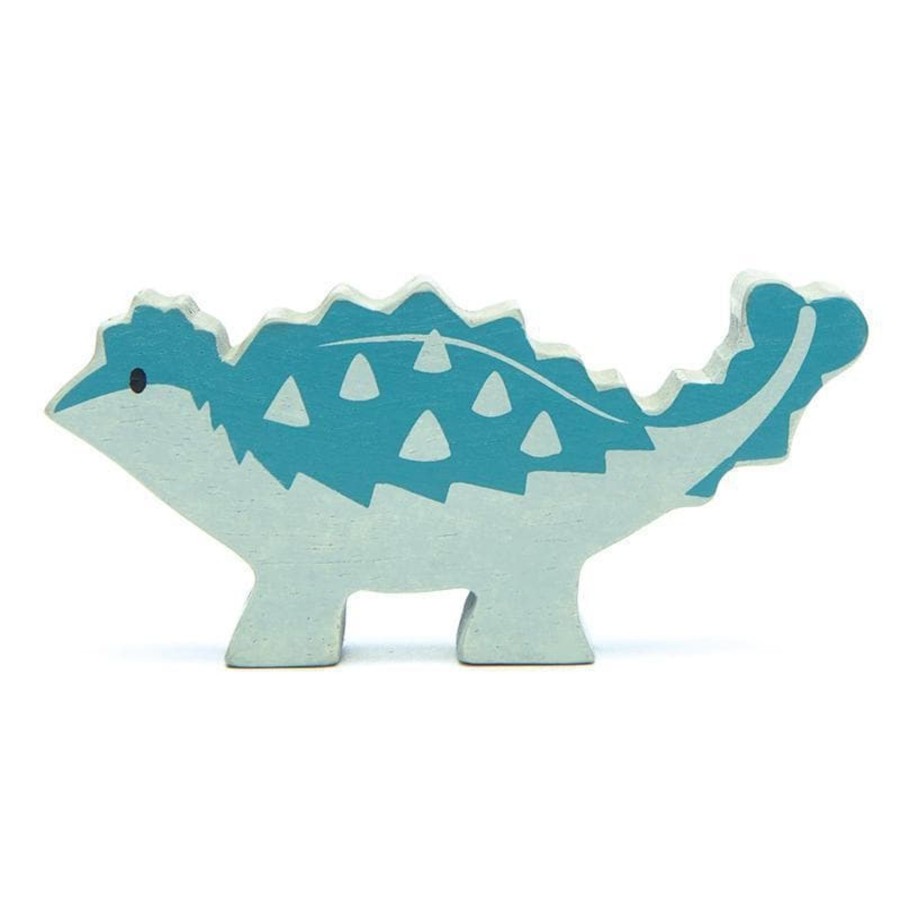 Kids Toys Tender Leaf Toys Animal Figurines | Ankylosaurus Wooden Dinosaur