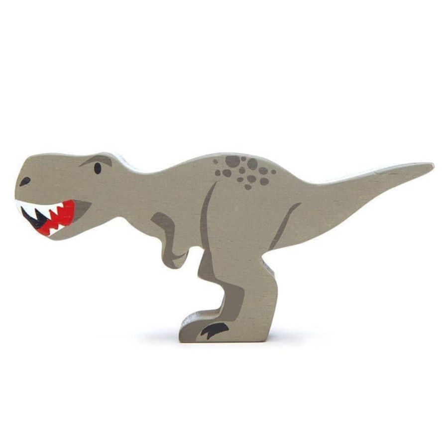 Kids Toys Tender Leaf Toys Animal Figurines | Tyrannosaurus Rex Wooden Dinosaur