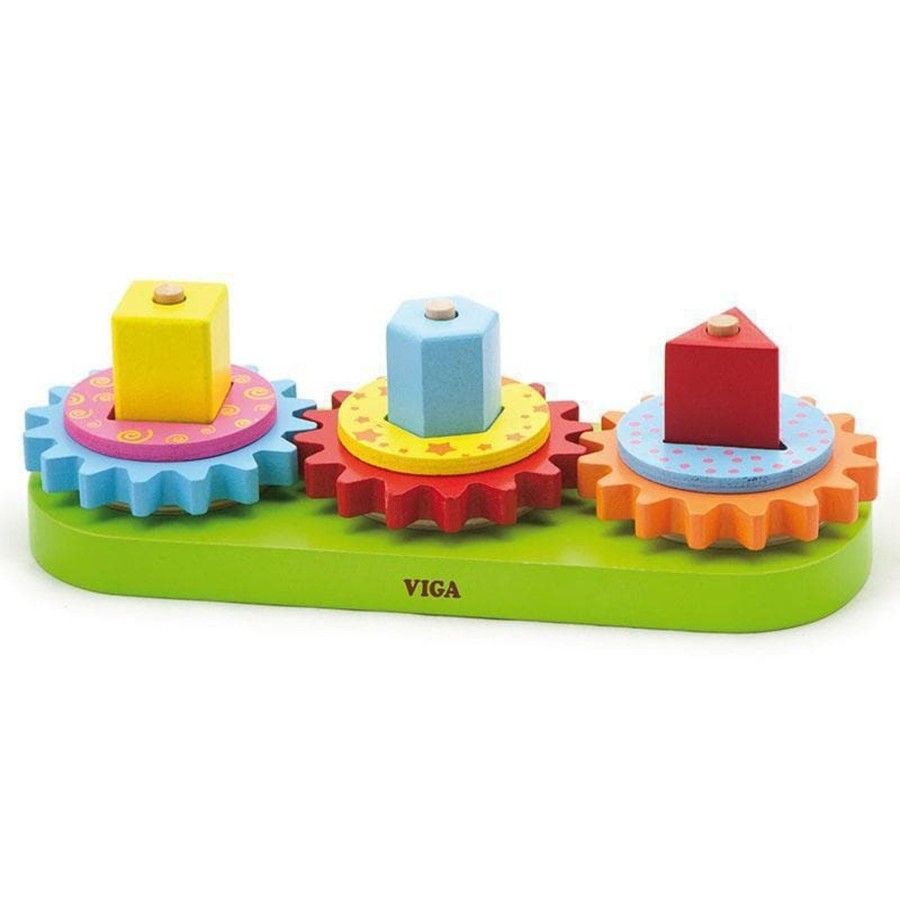 Kids Toys Viga Toys Fine Motor Skills Toys | Stacking Blocks With Gears