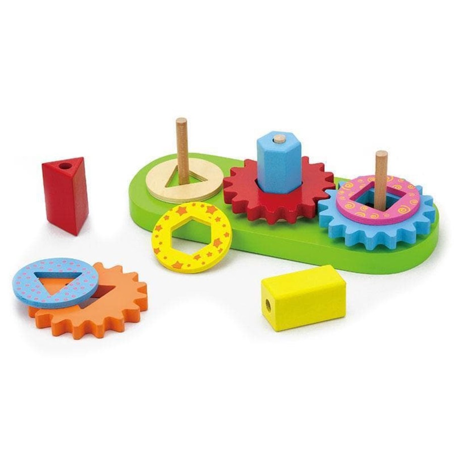 Kids Toys Viga Toys Fine Motor Skills Toys | Stacking Blocks With Gears